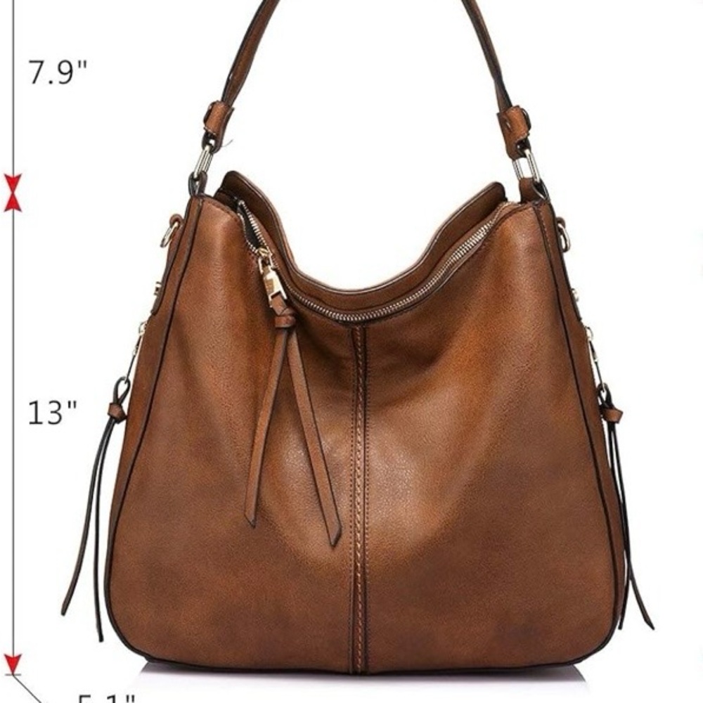 🆕 Elegant Brown Women's Bag Large-15.2 inch - Picture 8 of 8